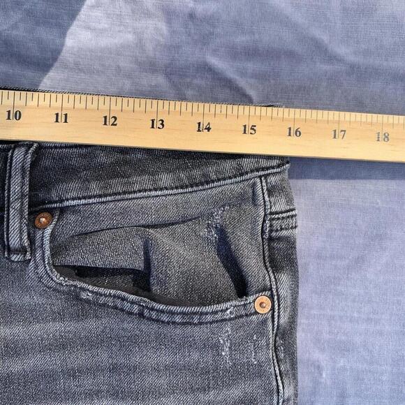 American Eagle Mens Airflex 360 Medium Wash Distressed Black Jeans W33 L32​​​ - Picture 6 of 11
